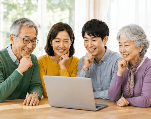 家族に聞けない悩みも解決